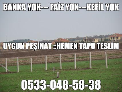 SİLİVRİ ÇANTA DA SATILIK TERKLERİ YAPILMIŞ NET ARSA