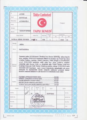 Sahibinden Aydın Kuyucak girişinde Satılık iki adet arsa