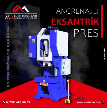 80 Ton Pnömatik Kavrama Angrenajlı Eksantrik Pres