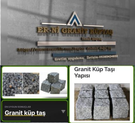 Erni granit küptaş doğal granit küp taş Begonit küp taş,düz) Manisa, desen yarımay kırlangıç yelpaze yarımay sahada desenler doğal kırma granit küp t