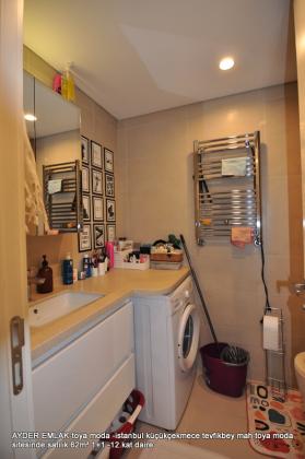 istanbul küçükçekmece tevfikbey mah toya moda sitesinde satılık 62m² 1+1 -12.kat daire