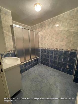 istanbul Bahçelievler Cumhuriyet mah de satılık 85m² 2+1 -bahçe .daire