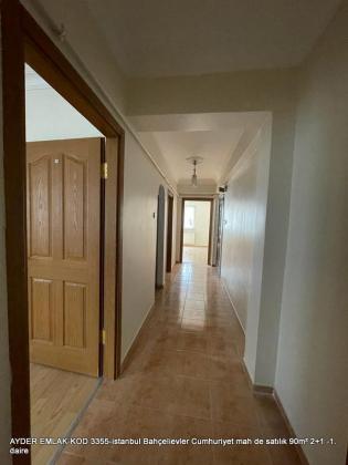 istanbul Bahçelievler Cumhuriyet mah de satılık 90m² 2+1 -1.daire