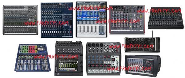 WWW.PROFKEYS.COM Pioneer, Behringer, Soundcraft, Midas, Yamaha, PreSonus, Rane, Numark, QSC, Denon, DiGiCo, Avid, Tascam