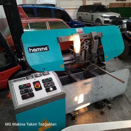 300mm HAMME Yarı Otomatik 45 Derece Açılı Şerit Testere 2014 Model