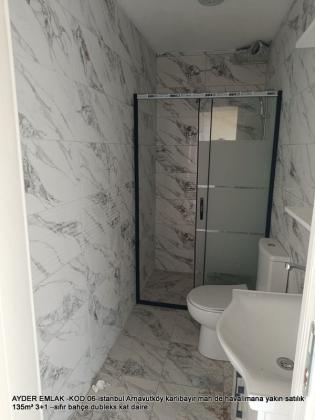 istanbul Arnavutköy karlıbayır mah de havalimana yakın satılık 135m² 3+1 –sıfır bahçe dubleks kat daire