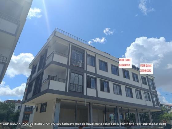 karlıbayır mah de havalimana yakın satılık 190m² 6+1 –sıfır dubleks.kat daire
