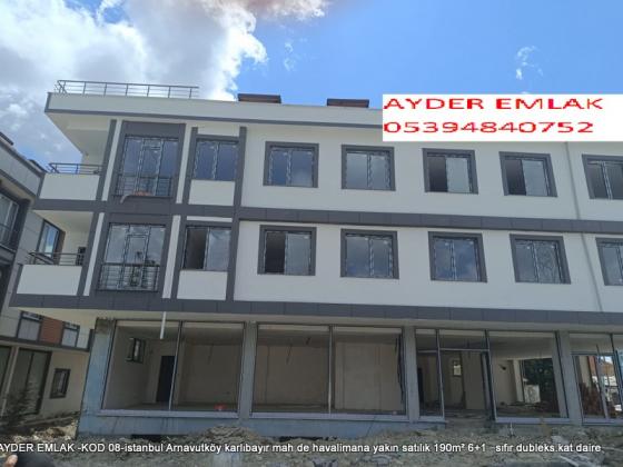 karlıbayır mah de havalimana yakın satılık 190m² 6+1 –sıfır dubleks.kat daire