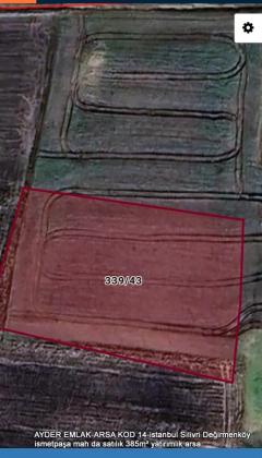 istanbul Silivri Değirmenköy ismetpaşa mah da satılık 385m² yatırımlık arsa