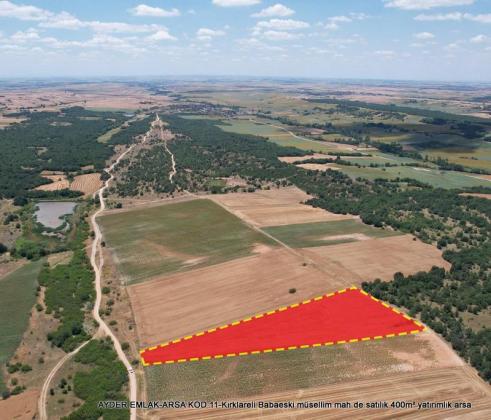 Kırklareli Babaeski müsellim mah de satılık 400m² yatırımlık arsa