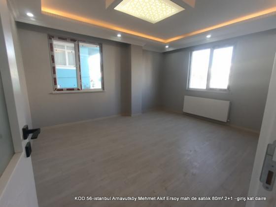 istanbul Arnavutköy Mehmet Akif Ersoy mah de satılık 80m² 2+1 –giriş kat daire