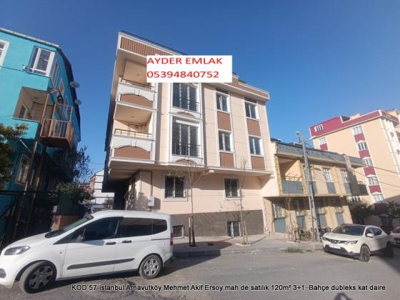 Mehmet Akif Ersoy mah de satılık 120m² 3+1–Bahçe dubleks kat daire