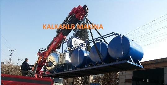 fuel production from waste car oil.kalkanlar machine