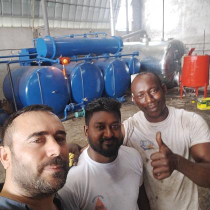 fuel production from waste car oil.kalkanlar machine
