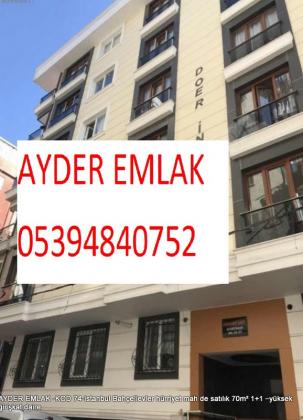 istanbul Bahçelievler hürriyet mah de satılık 70m² 1+1 –yüksek girişkat daire