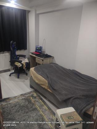 istanbul Bahçelievler hürriyet mah de satılık 70m² 1+1 –yüksek girişkat daire