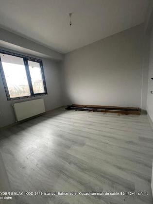 istanbul Bahçelievler Kocasinan mah de satılık 85m² 2+1- sıfır 1.kat daire