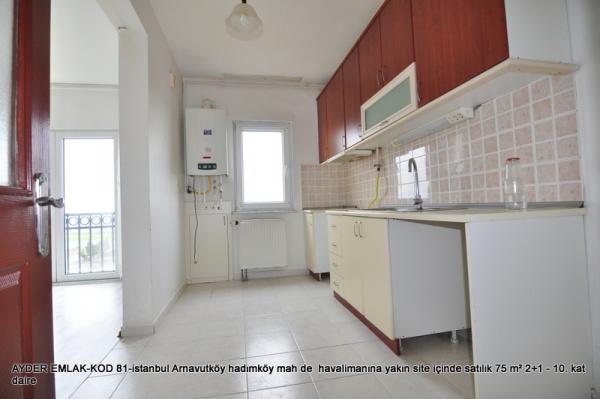 hadımköy mah de  havalimanına yakın site içinde satılık 75 m² 2+1 - 10. kat daire