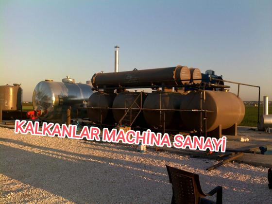 small used waste car oil distillation machine construction.kalkanlar makina