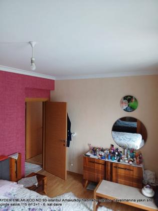 havalimanına yakın site içinde satılık 115 m² 2+1 - 6. kat daire