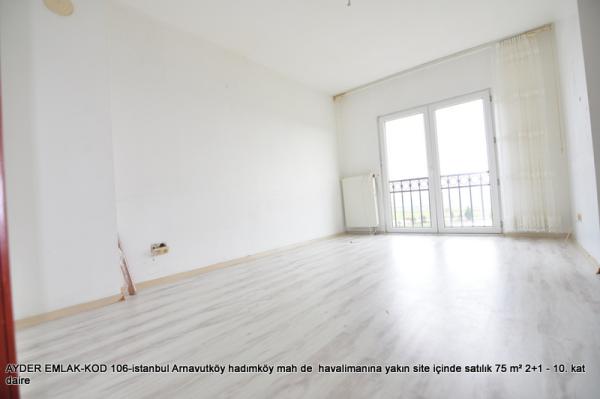 Arnavutköy hadımköy mah de  havalimanına yakın site içinde satılık 75 m² 2+1 - 10. kat daire