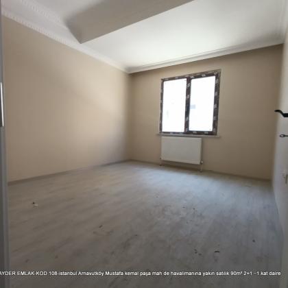 istanbul Arnavutköy Mustafa kemal paşa mah de havalimanına yakın satılık 90m² 2+1 –1.kat daire