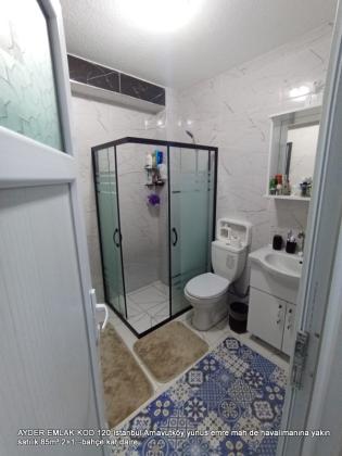 istanbul Arnavutköy yunus emre mah de havalimanına yakın satılık 85m² 2+1 –bahçe.kat daire